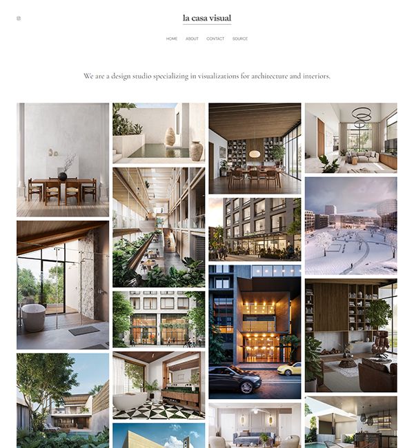 La Casa Visuals Portfolio Website Examples