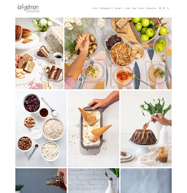 Esempi di siti web del portfolio Lari Gelman