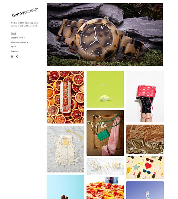 Benny A Cuppini  Portfolio Website Examples