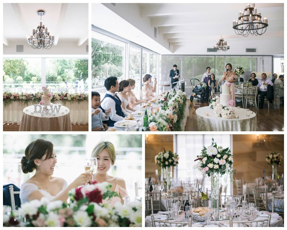 Lunch time wedding reception at Oatlands House.