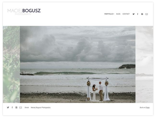 Site de casamento de Maciej Bogusz