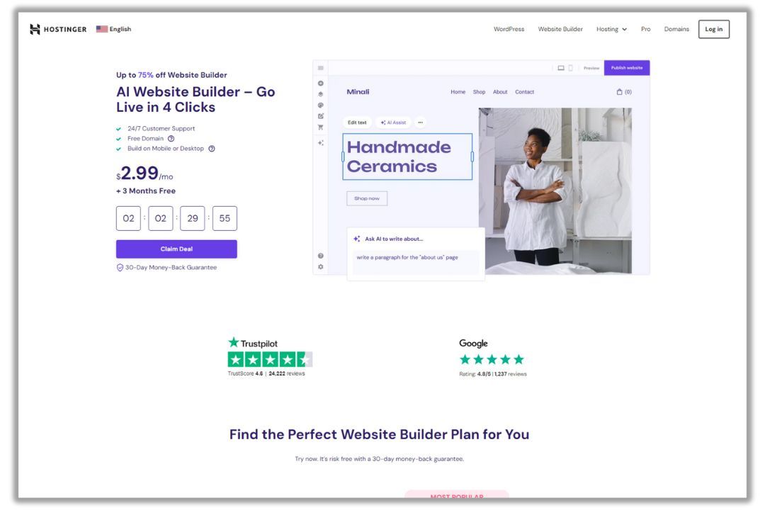 Hostinger Website Builder