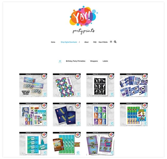 Graphic Design Store on Pixpa