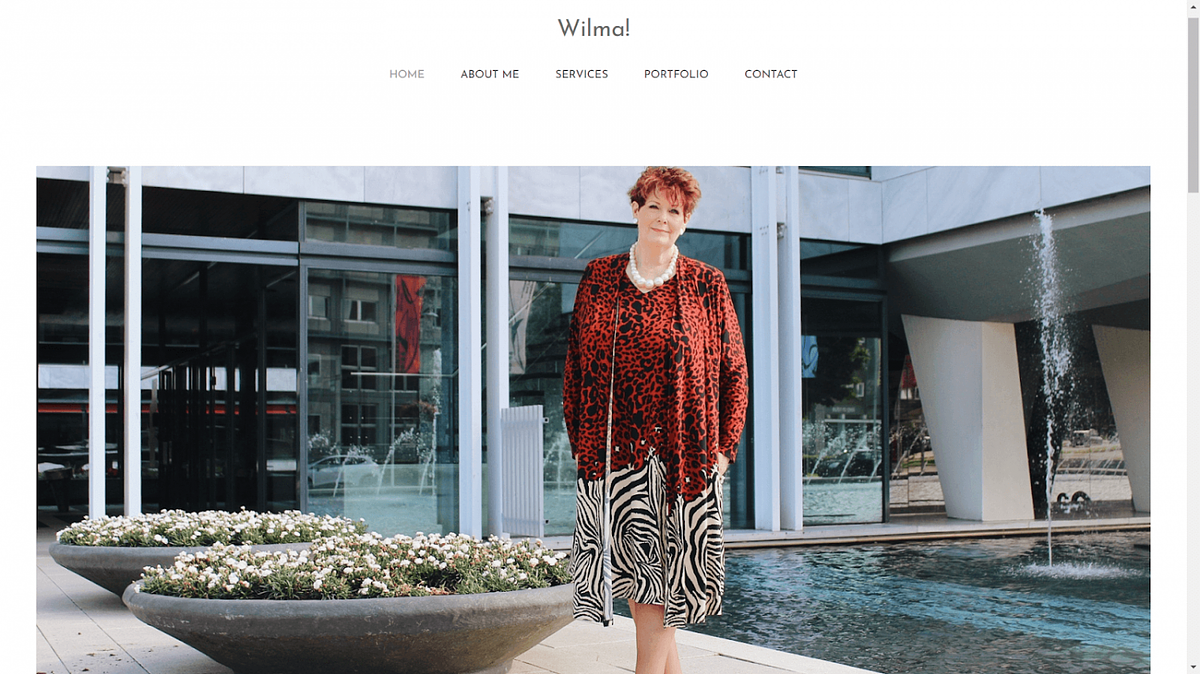 Site pessoal da especialista em branding Wilma
