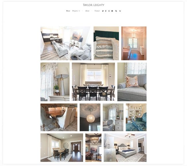 Taylor Leighty interior designer website