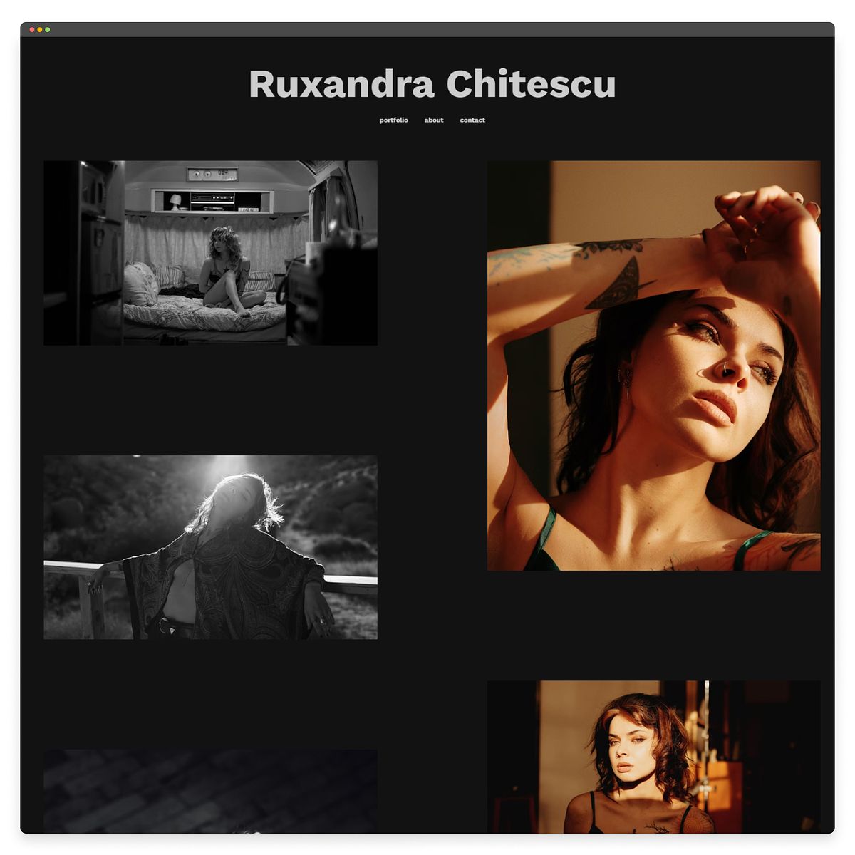 Portafolio online de Ruxandra