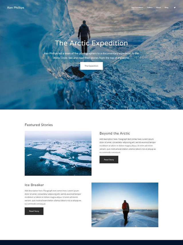Aspect - Pixpa Websitesjablonen voor portfolio's