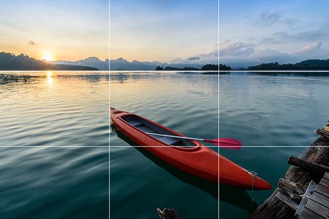 Regra de terceiro da fotografia de paisagem