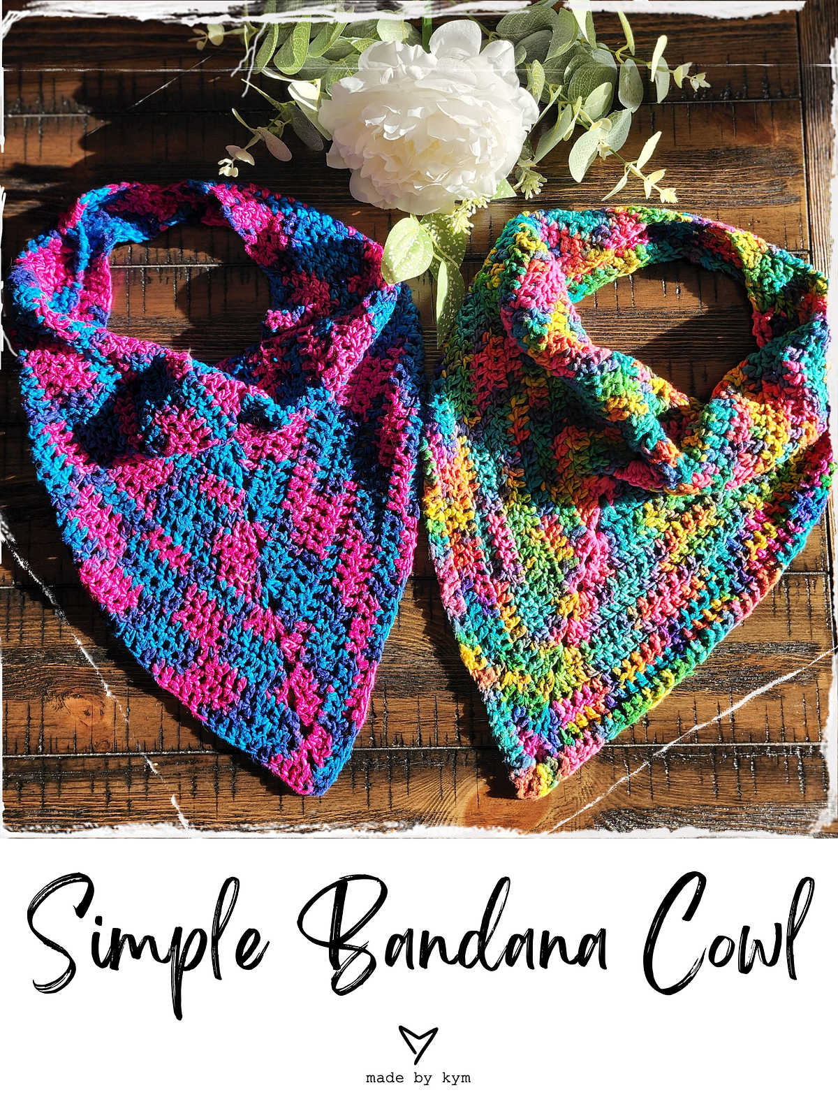 Simple Bandana Cowl (FREE Crochet Pattern)