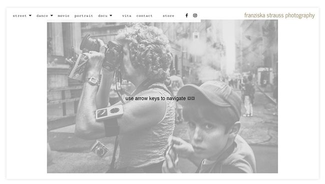 Сайт уличной фотографии Франциски Штраус