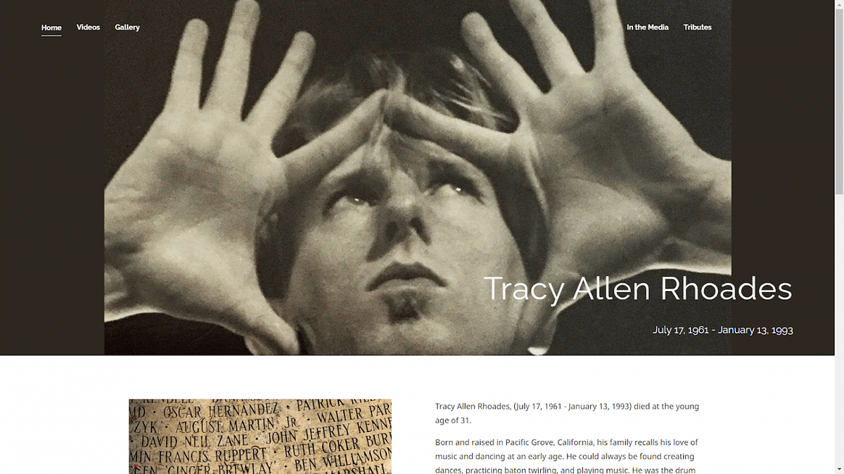 Persönliche Website der Choreografin Tracy Allen Rhoades